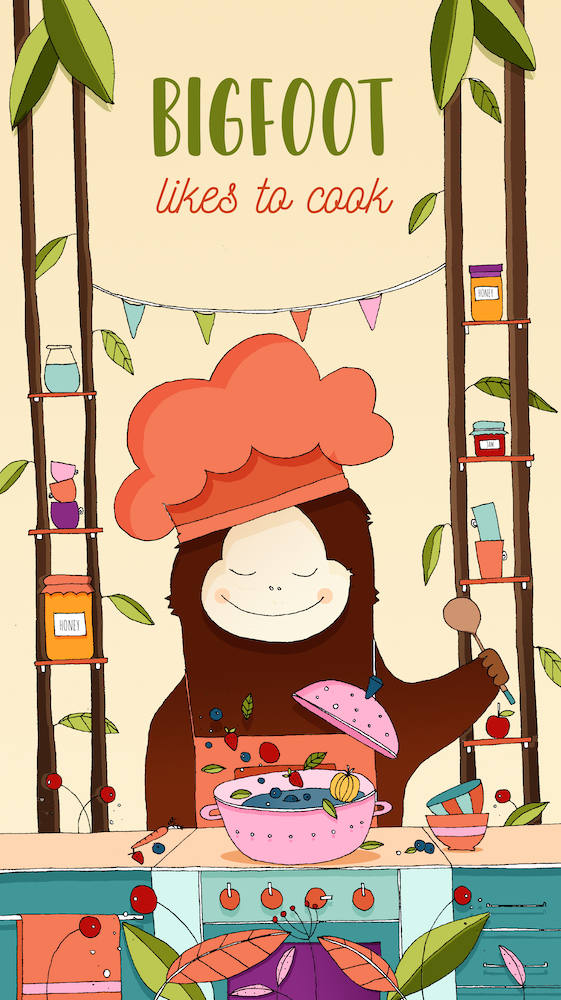 Bigfoot Likes To Cook Level J book cover