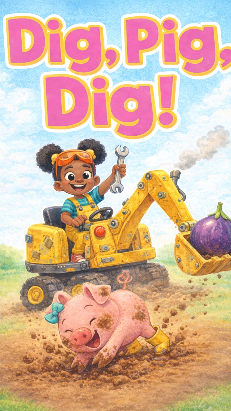 Dig, Pig, Dig! Level A book cover