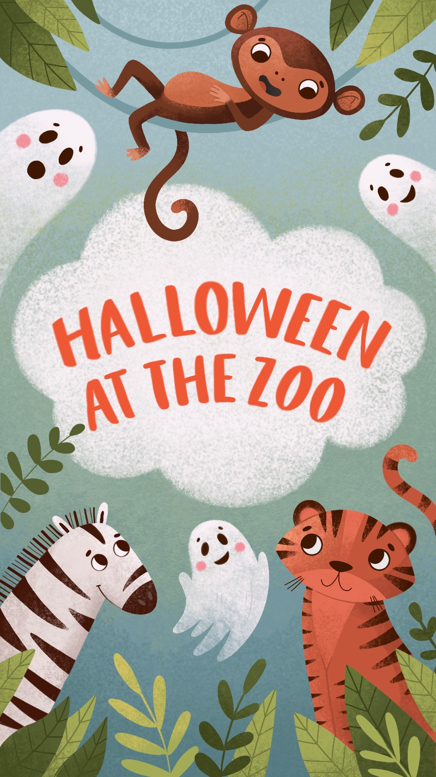Halloween at the Zoo Level B book cover