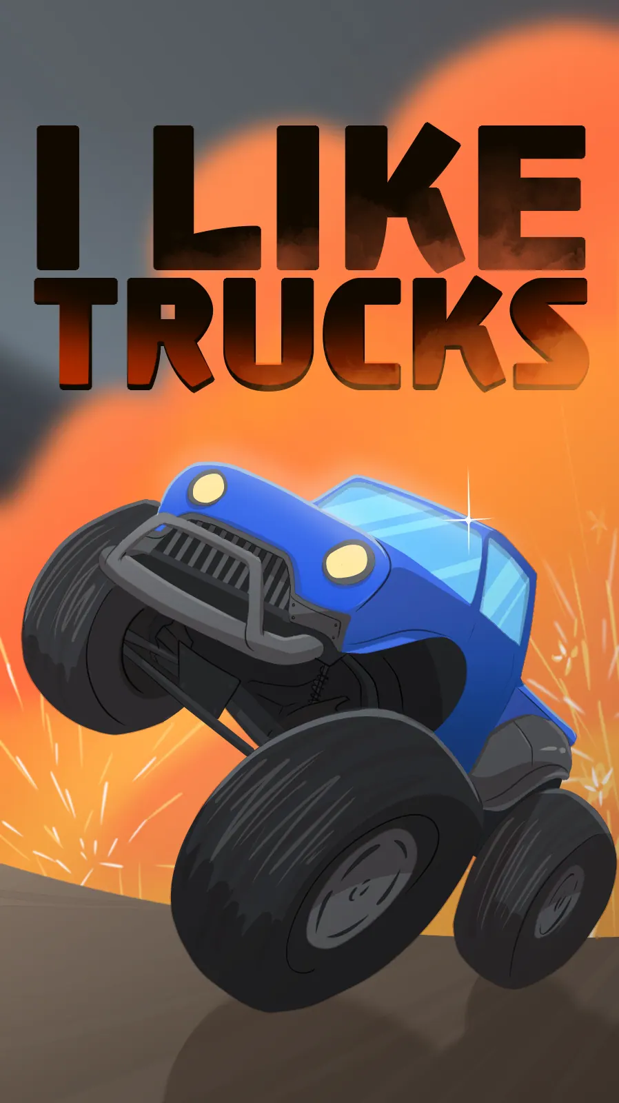 I Like Trucks Level B book cover
