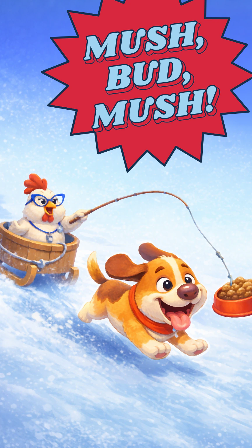 Mush, Bud, Mush! Level C book cover