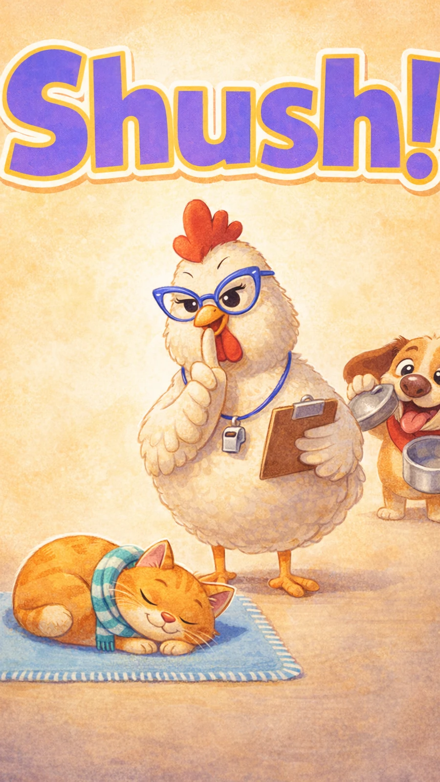 Shush! Level C book cover