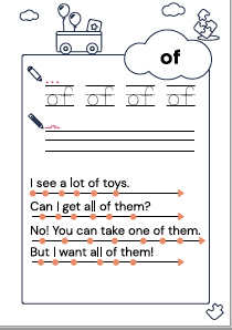 Preschool Reading Worksheets Preview