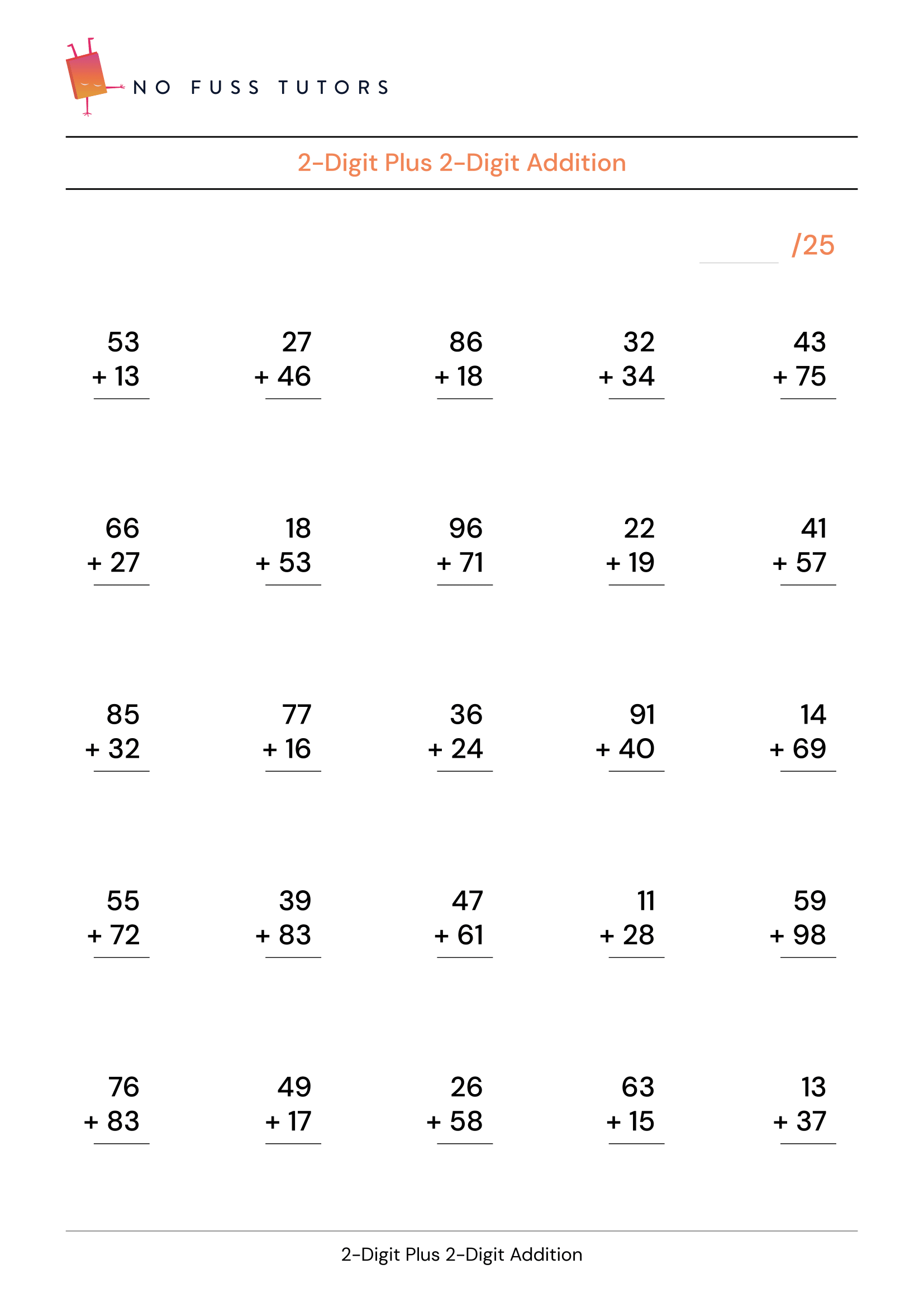 worksheets for addition beautifully designed modern worksheets